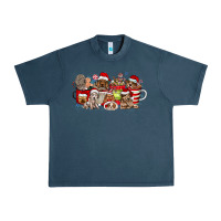 Christmas Dog Coffee Urban Heavy Tee | Teevron