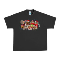 Pigment Black Christmas Dog Coffee Urban Heavy Tee - CowhideDigitalArt