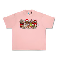 Salmon Christmas Dog Coffee Urban Heavy Tee - CowhideDigitalArt