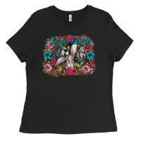 Black Happy Easter Ladies Tee - CowhideDigitalArt