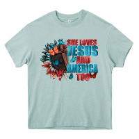 Arona She love Jesus and America too Heavy Core Tee - FaDigitalArtStudio