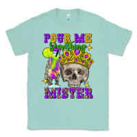 Seafoam Skull pour me something mister Classic Tee - FaDigitalArtStudio