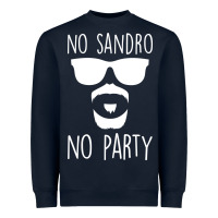 Navy no sandro no party Heavyweight Sweatshirt - Bettercallsaul