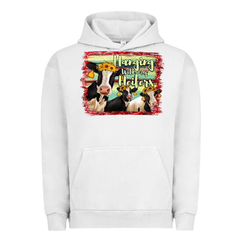 Hanging With My Heifers Holstein Cows Urban Hoodie by RanaPortraitStore | Teevron