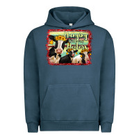Pigment Midnight Navy Hanging With My Heifers Holstein Cows Urban Hoodie - RanaPortraitStore