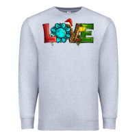 Heather Grey christmas gemstone love Premium Sweatshirt - RanaPortraitStore