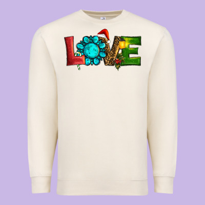 Christmas Gemstone Love Premium Sweatshirt Designed By Ranaportraitstore
