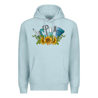 Blue Mist nail tools with sunflower Premium Hoodie - BarkalooDesign