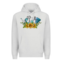 Dove Grey nail tools with sunflower Premium Hoodie - BarkalooDesign