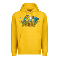 Lemon nail tools with sunflower Premium Hoodie - BarkalooDesign