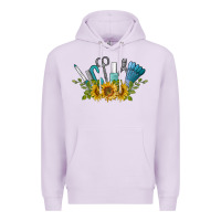 Lilac nail tools with sunflower Premium Hoodie - BarkalooDesign