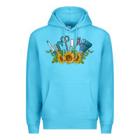 Ocean Blue nail tools with sunflower Premium Hoodie - BarkalooDesign
