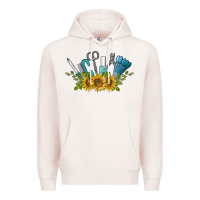 Pale Pink nail tools with sunflower Premium Hoodie - BarkalooDesign