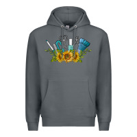 Rock nail tools with sunflower Premium Hoodie - BarkalooDesign