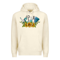 Sandshell nail tools with sunflower Premium Hoodie - BarkalooDesign