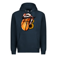 Navy Basketball Tongue Premium Hoodie - Jasminsmagicworld
