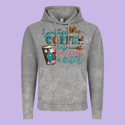 I Pretend Coffee Helps But I'm Still A Bitch Vintage Hoodie Designed By Artiststas