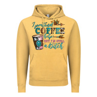 Vintage Mustard i pretend coffee helps but i'm still a bitch Vintage Hoodie - Artiststas