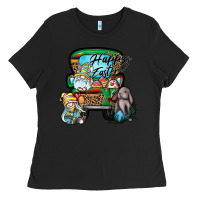 Black Happy Easter Ladies Tee - CowhideDigitalArt
