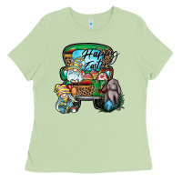 Matcha Happy Easter Ladies Tee - CowhideDigitalArt