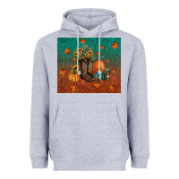 Heather Grey fall tumbler Heavyweight Hoodie - RanaPortraitStore