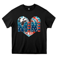 Black American mini heart 4th of july Heavy Core Tee - FaDigitalArtStudio