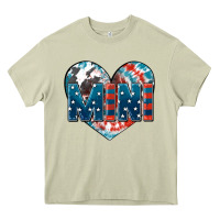 Mossy American mini heart 4th of july Heavy Core Tee - FaDigitalArtStudio