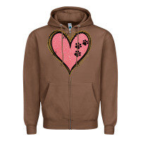 Chestnut Pink Glitter Heart Zipper Hoodie - Jasminsmagicworld