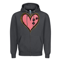 Smoke Pink Glitter Heart Zipper Hoodie - Jasminsmagicworld