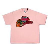 Salmon Christmas Cowboy Urban Heavy Tee - CowhideDigitalArt