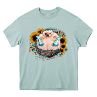 Arona Sunflower Leopard Hedgehog Heavy Core Tee - Jasminsmagicworld