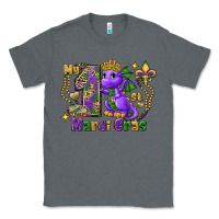 Charcoal Heather Dragon my first Mardi Gras Classic Tee - FaDigitalArtStudio