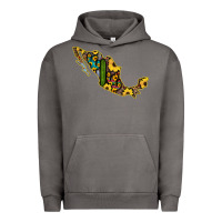 Pigment Tornado Guerrero Mexico Serape Cactus Sunflower Map Urban Hoodie - RanaPortraitStore