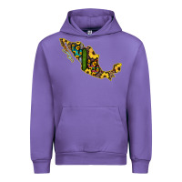 Tulip Guerrero Mexico Serape Cactus Sunflower Map Urban Hoodie - RanaPortraitStore