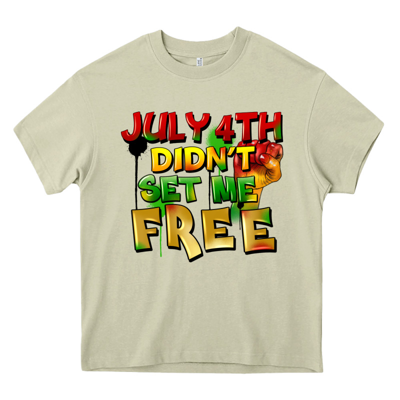 July 4th Didn't Set Me Free Heavy Core Tee by FaDigitalArtStudio | Teevron