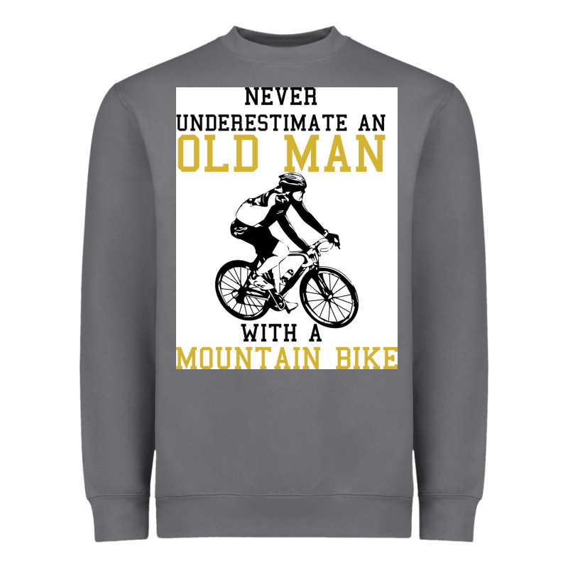 Never Underestimate An Old Man With A Mountain Bike Heavyweight Sweatshirt by Bettercallsaul | Teevron