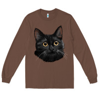Chestnut Bombay Cat Face Long Sleeve Tee - LillyAllenDesigns