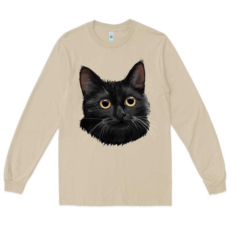 Bombay Cat Face Long Sleeve Tee by LillyAllenDesigns | Teevron
