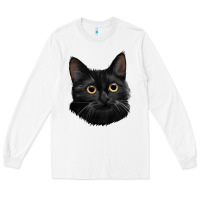 White Bombay Cat Face Long Sleeve Tee - LillyAllenDesigns