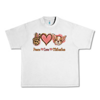 Lunar Rock Peace Love Chihuahua Urban Heavy Tee - Jasminsmagicworld