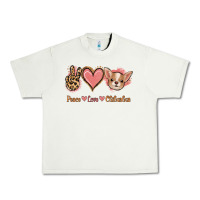 Pistachio Peace Love Chihuahua Urban Heavy Tee - Jasminsmagicworld