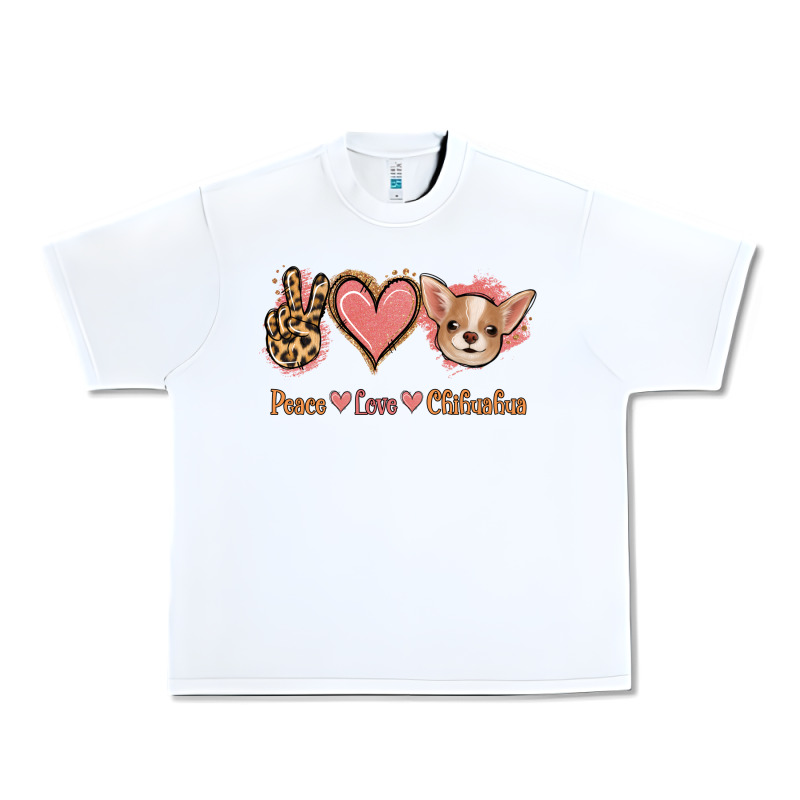 Peace Love Chihuahua Urban Heavy Tee by Jasminsmagicworld | Teevron