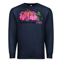 Navy in october we wear pink pumpkin and sunflowers Premium Sweatshirt - RanaPortraitStore