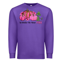 Purple in october we wear pink pumpkin and sunflowers Premium Sweatshirt - RanaPortraitStore