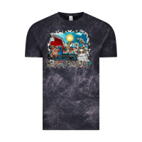 Cloud Black Happy Easter Vintage Tee - CowhideDigitalArt