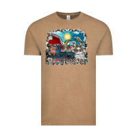 Vintage Coffee Happy Easter Vintage Tee - CowhideDigitalArt