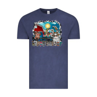 Vintage Denim Happy Easter Vintage Tee - CowhideDigitalArt