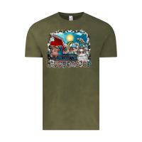 Vintage Olive Happy Easter Vintage Tee - CowhideDigitalArt