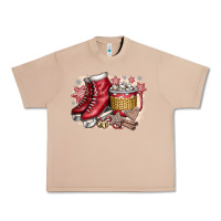 Burro Christmas Ice Skating Urban Heavy Tee - CowhideDigitalArt