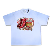 Grape Ice Christmas Ice Skating Urban Heavy Tee - CowhideDigitalArt